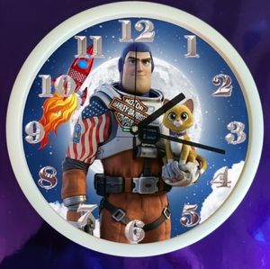 Buzz Light-year Harley clock